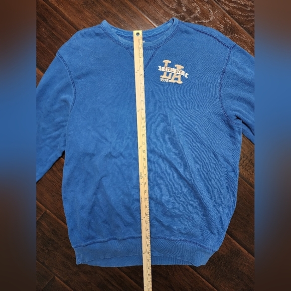LA Mens Athletic Blue Pullover Sweater XL - Picture 5 of 10